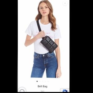 NEW Black “leather” Belt Bag